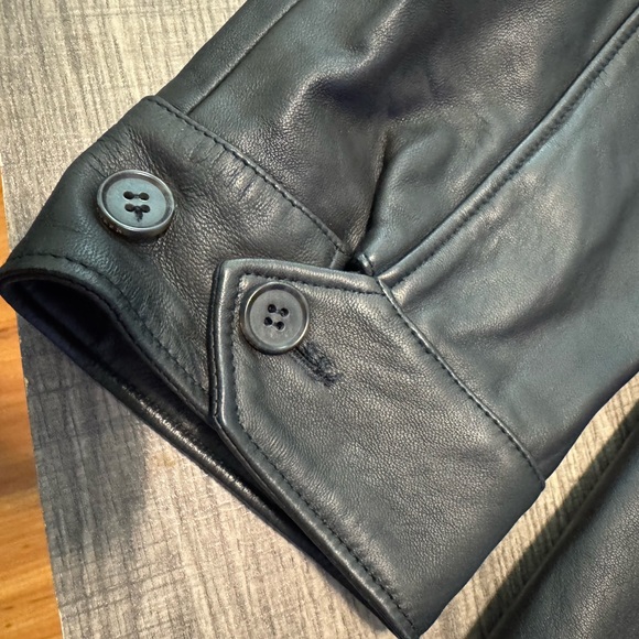 Ralph Lauren Men's Dark Brown Leather Bomber Jacket - Picture 10 of 13